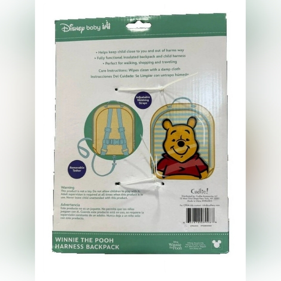 Disney Winnie the Pooh Holographic Harness Backpack - Picture 2 of 6